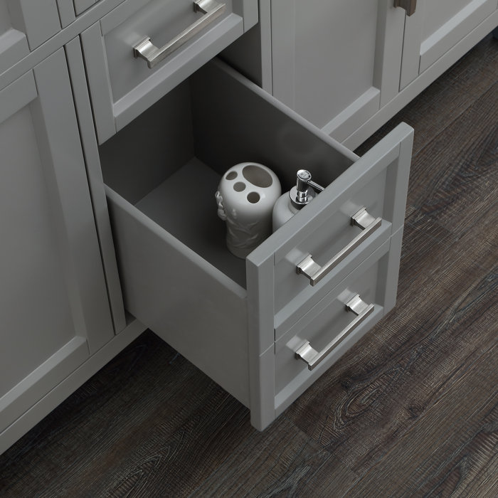 Wrought Studio Horacia 60'' Freestanding Double Bathroom Vanity with